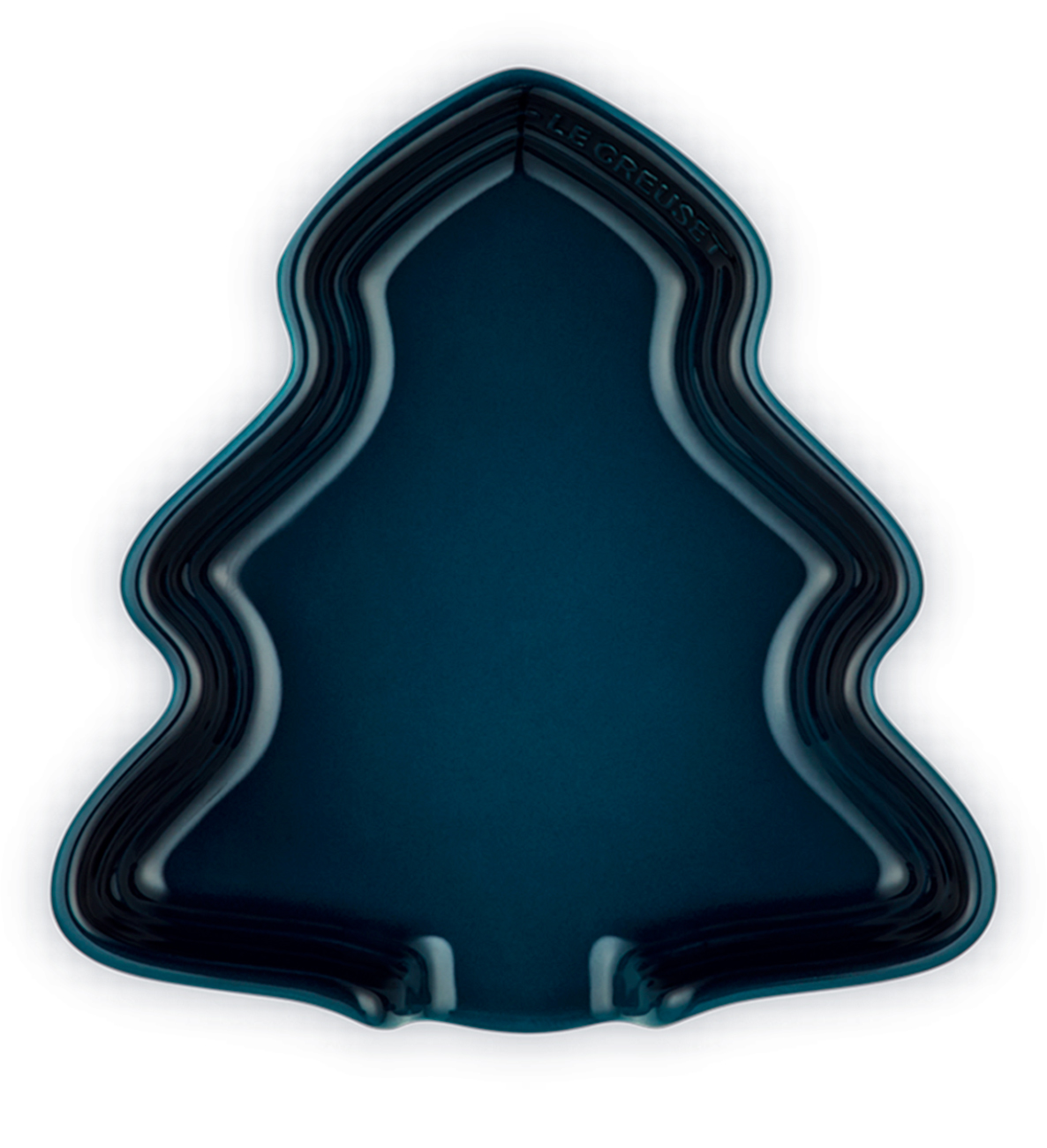 Le Creuset Stoneware Noel Collection 5.5" Tree Spoon Rest - Nuit