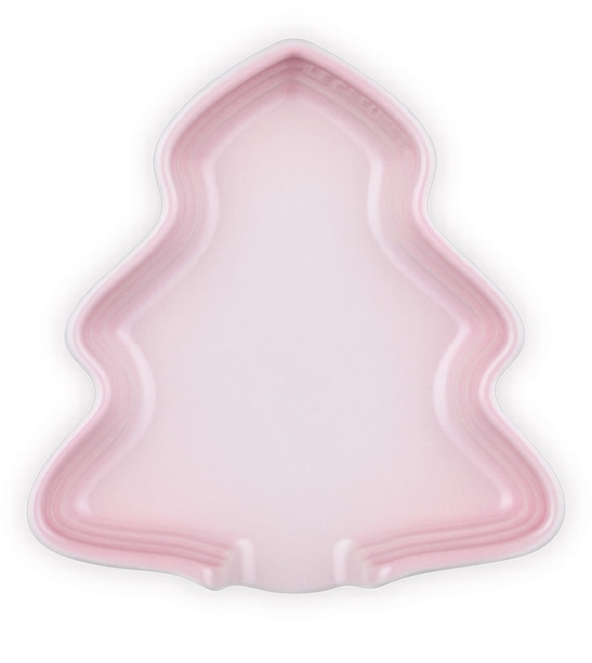 Le Creuset Stoneware Noel Collection 5.5" Tree Spoon Rest - Shell Pink