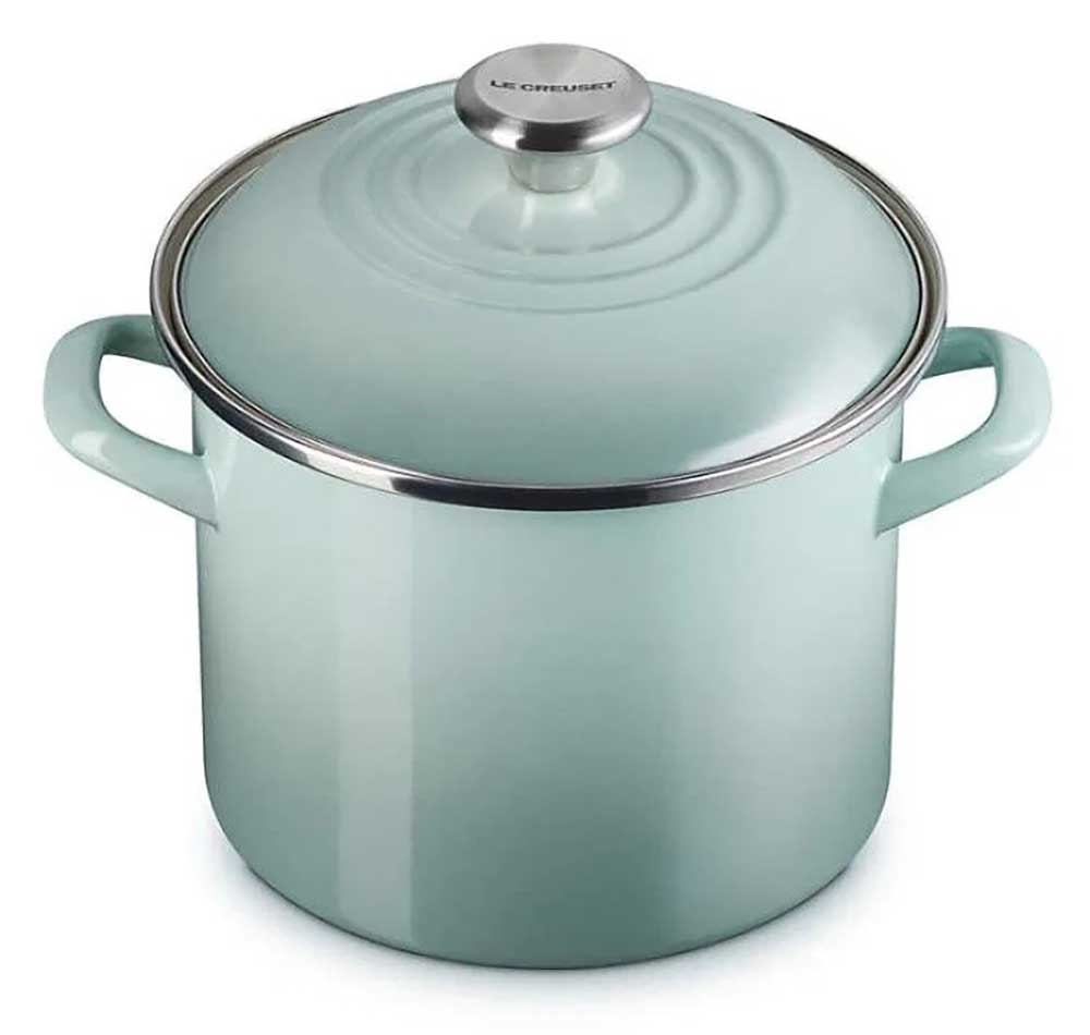 Le Creuset 6 Qt. Classic Round Stockpot in Sea Salt