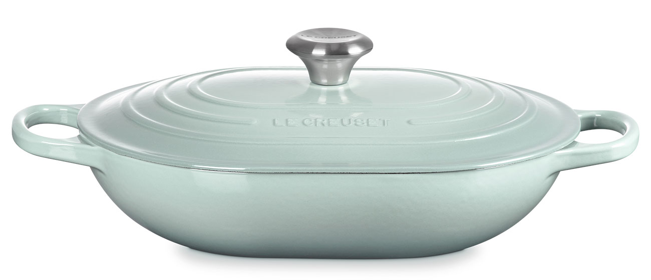 Le Creuset Signature 3.75 Quart Oval Casserole in Sea Salt