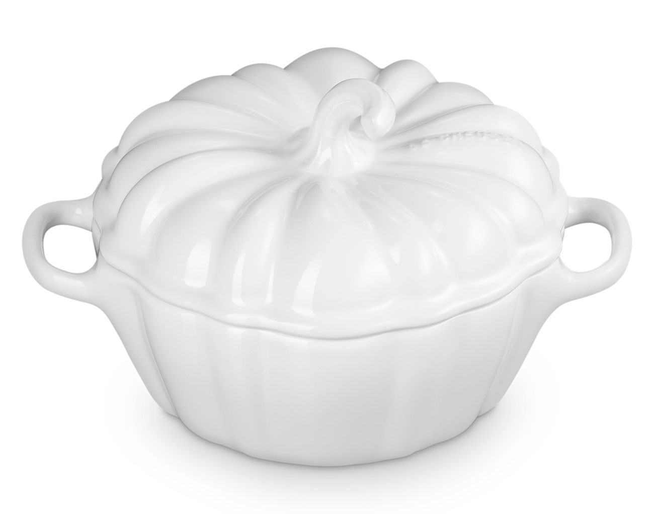 Le Creuset 12 Oz. Mini Pumpkin Cocotte in White