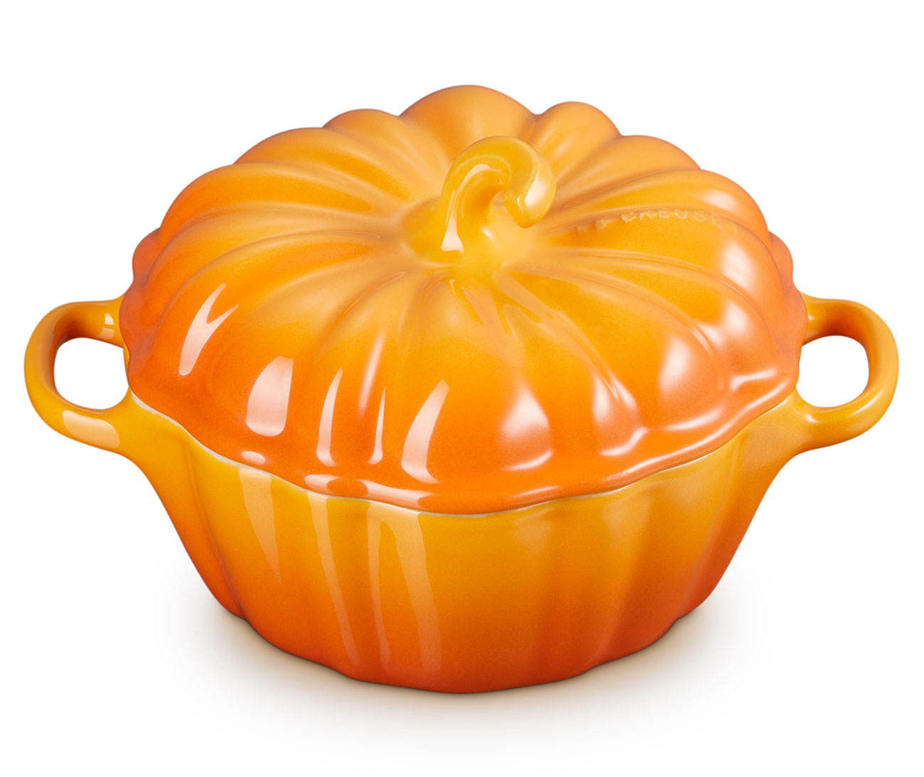 Le Creuset 12 Oz. Mini Pumpkin Cocotte in Persimmon