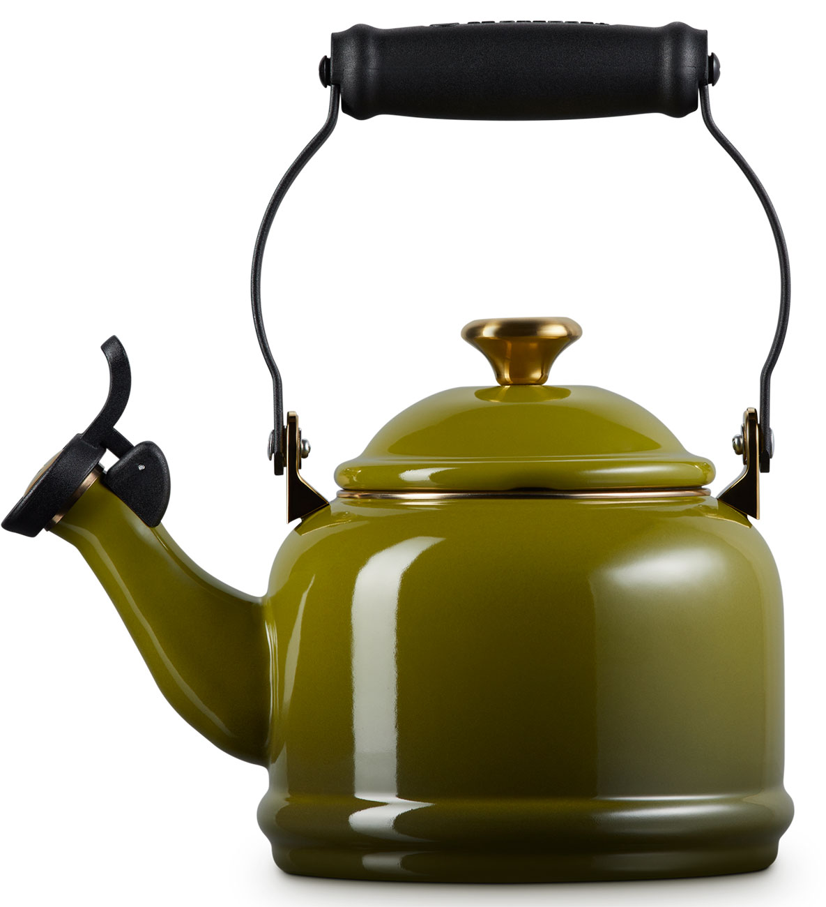 Le Creuset 1.25 Qt. Demi Kettle in Olive