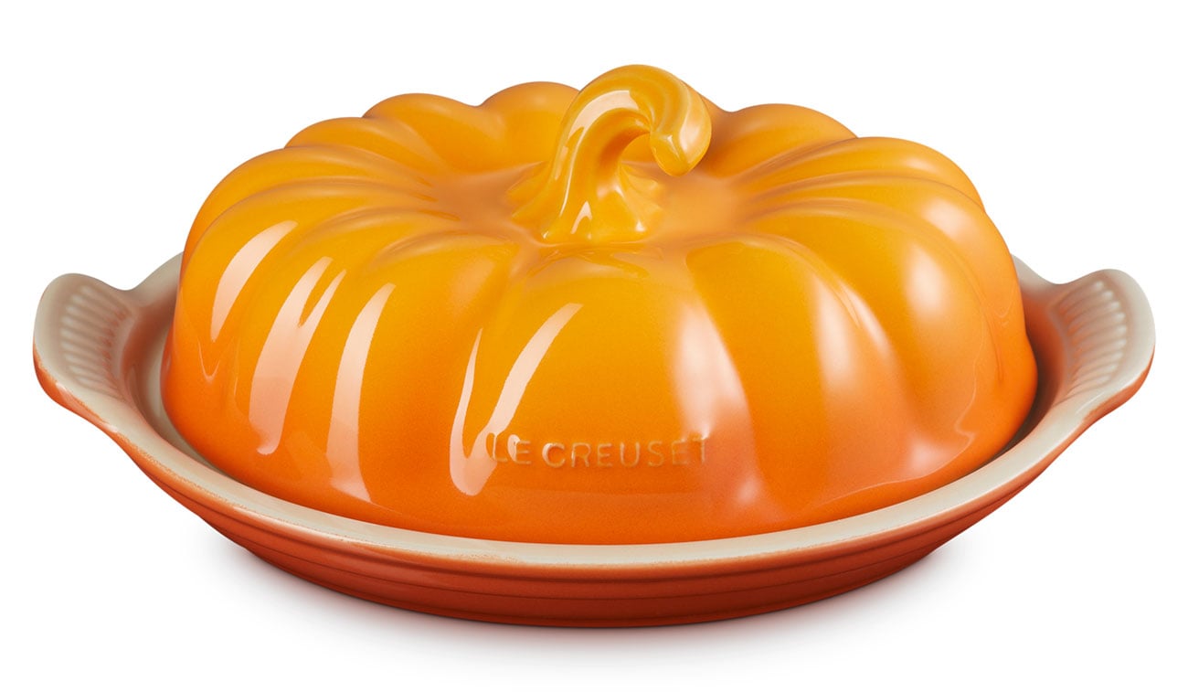 Le Creuset Pumpkin Butter Dish in Persimmon