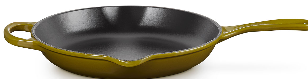 Le Creuset Signature 10.25" Olive Enameled Cast Iron Skillet