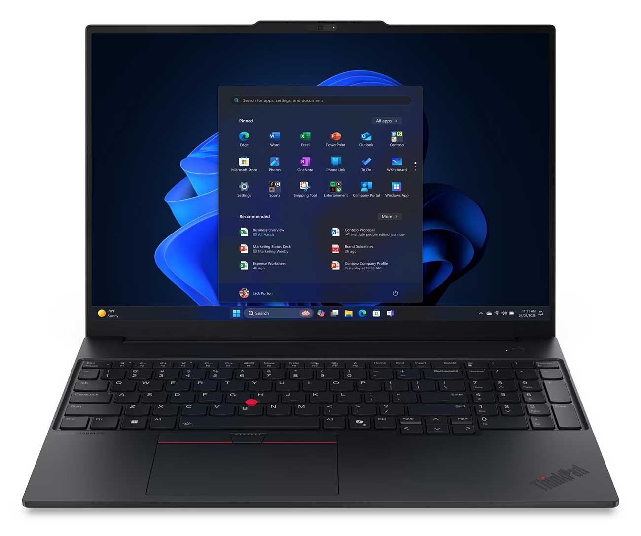 Lenovo ThinkPad E16 Gen 3 21TF0027US 16in WUXGA 60Hz Intel Core 7 240H 16GB 512GB SSD English Black
