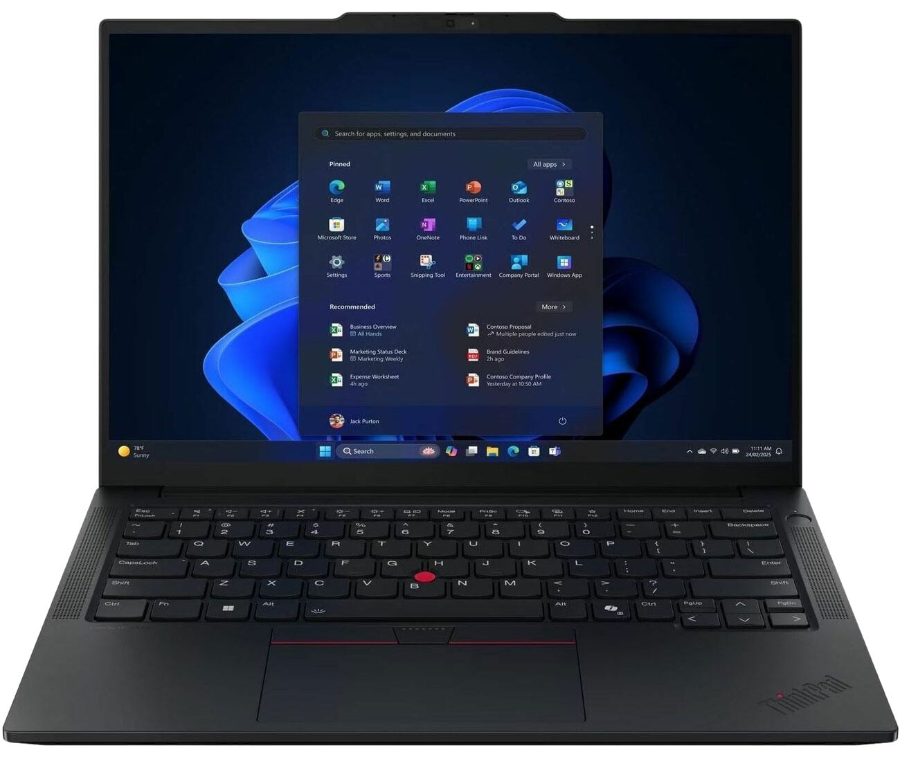 Lenovo ThinkPad E14 Gen 7 21T9002FUS 14' Notebook - Intel Core 5 210H (2.20 GHz) - 16 GB - 256 GB SSD - Windows 11 Pro - Wi-Fi 6E
