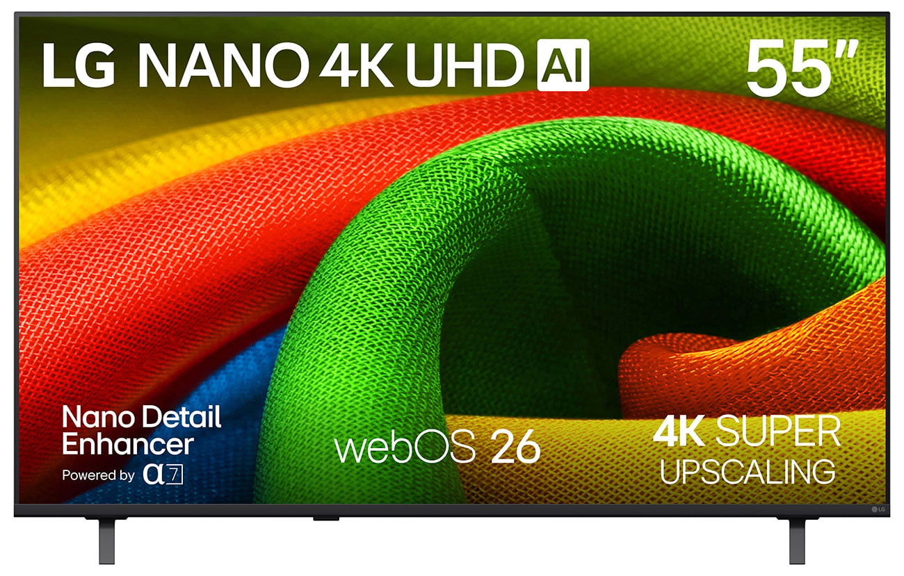 LG UHD AI 55V型 LG AI NU70 Series 55-Inch Nano 4K UHD Smart TV - 55NU700BPUA