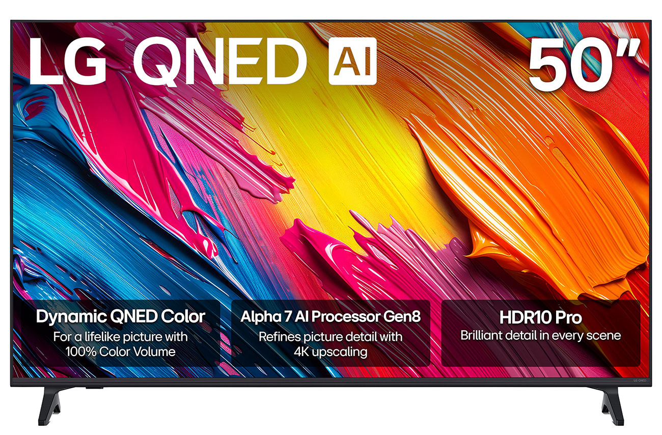 LG QNED70A Series QNED AI TV 50-Inch 4K Smart with webOS 25