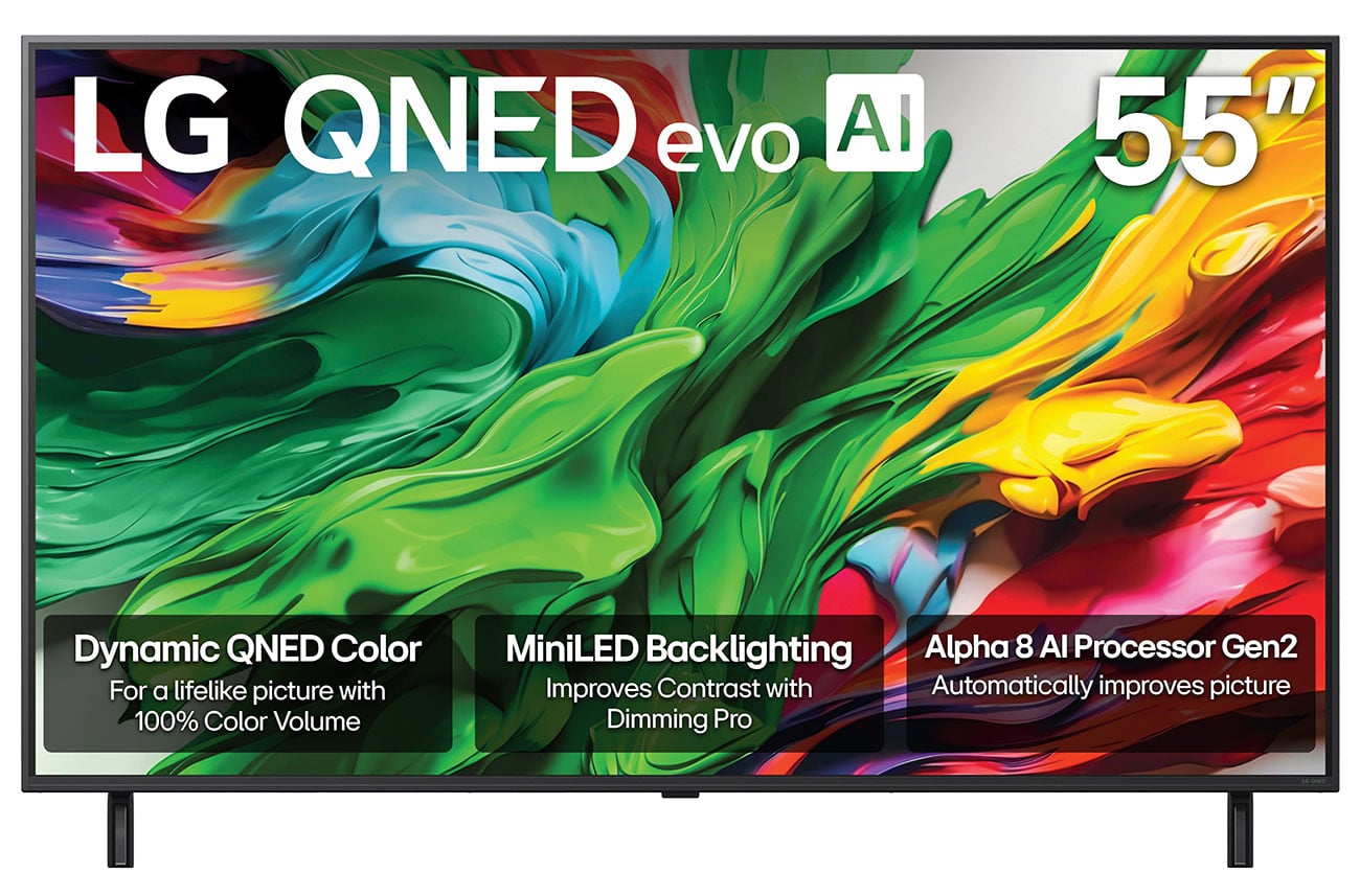 LG QNED85A Series TV 55-Inch 4K Smart with evo AI - 55QNED85