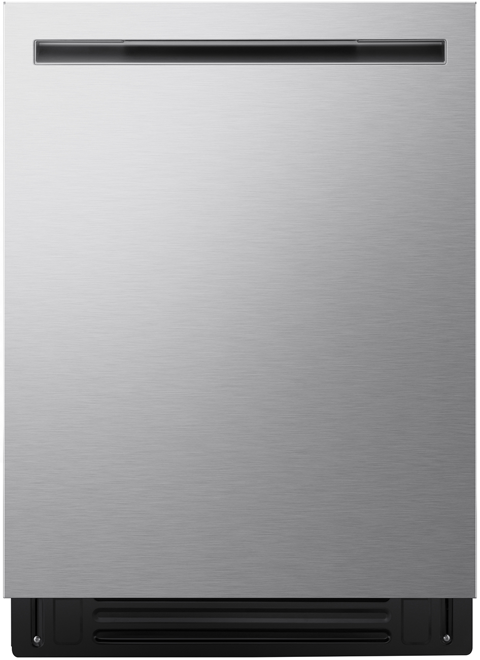 LG Smart FlushFit Dishwasher With TrueSteam And Dynamic Heat Dry 24-Inch Wide in Print Proof Stainless Steel