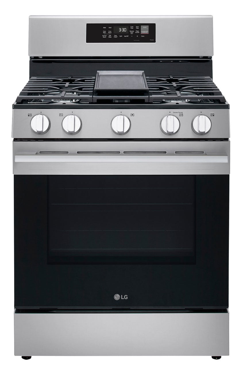 LG 6.3 Cu. Ft. Smart Gas Range in PrintProof Stainless Steel