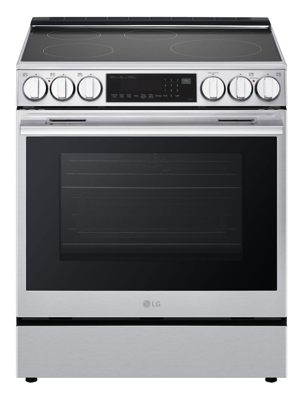 Photos - Cooker LG 6.3 Cu. Ft. Smart Induction Slide-In Range in PrintProof Stainless Steel LSIL6336XE 