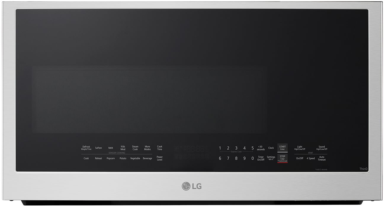 LG 2.0 Cu. Ft. Over-the-Range Microwave Oven with EasyClean in Smudge-Proof Stainless Steel