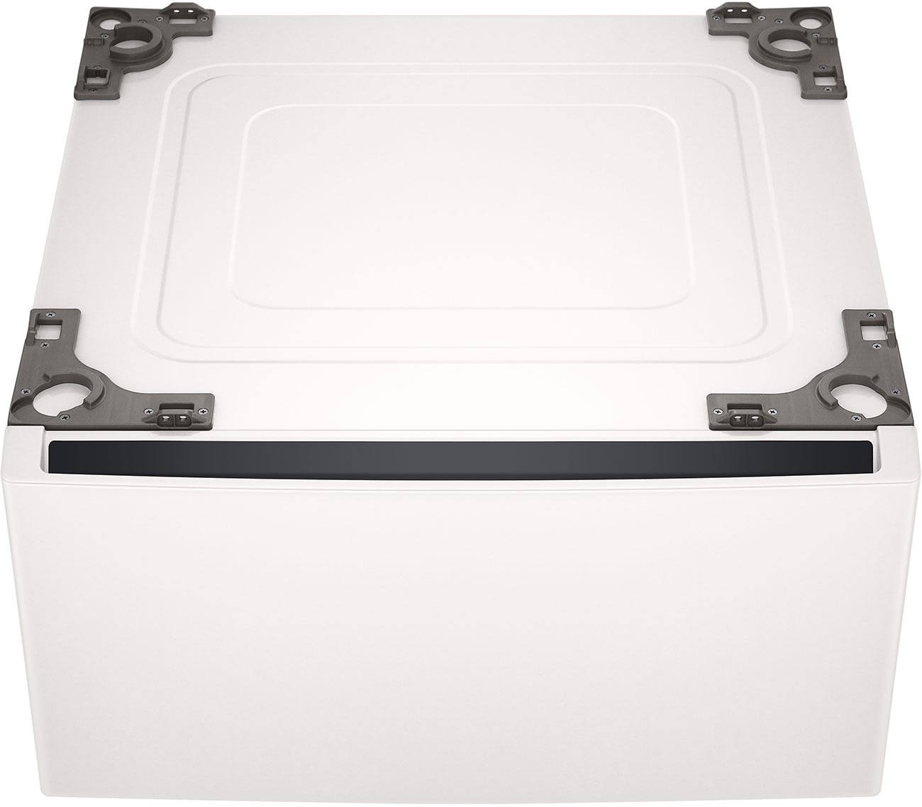 LG Pedestal Storage Drawer With Basket 27-Inch in Alpine White