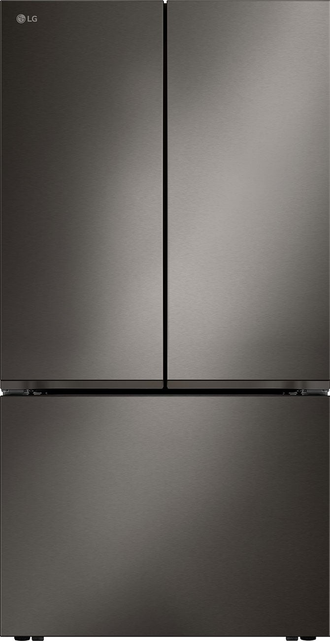 LG 26.5 Cu Ft. Counter-Depth French Door Refrigerator 36-Inch Wide in PrintProof Black Stainless Steel