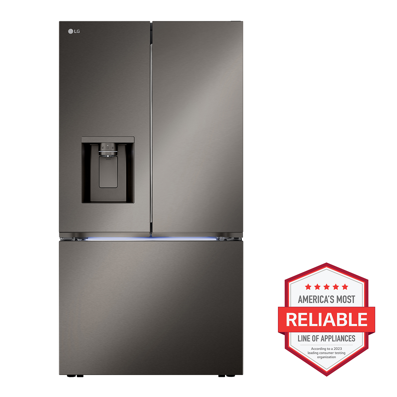 LG Refrigerators MAX Counter Depth French Door 26 Cu Ft LRYXC2606D