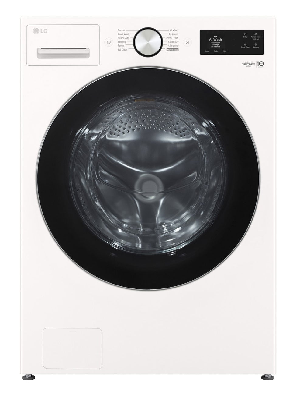 LG 5 Cu. Ft. Smart Front Load Washer with TurboWash 360 in Alpine White
