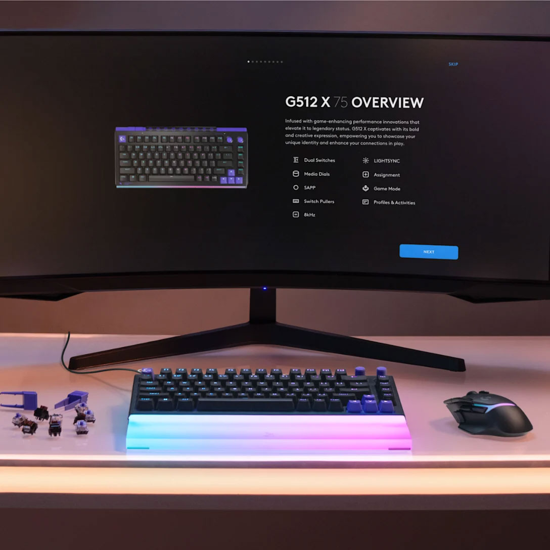 Logitech G5 Series G512 X 75 Gaming Keyboard - 920-013927