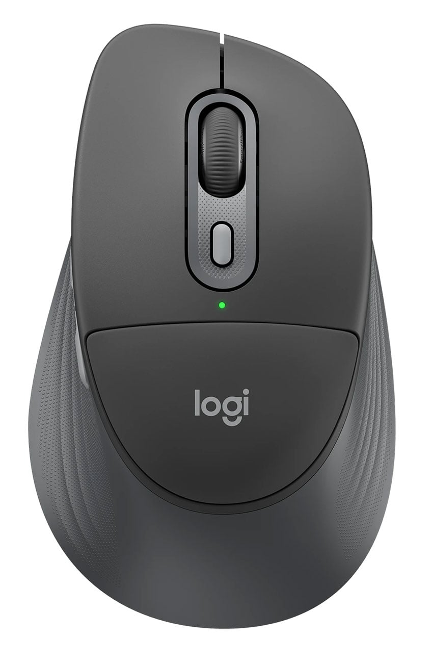 Logitech M850 L Signature Comfort Plus Wireless Bluetooth Mouse with Silent Clicks and Customizable Buttons - Black