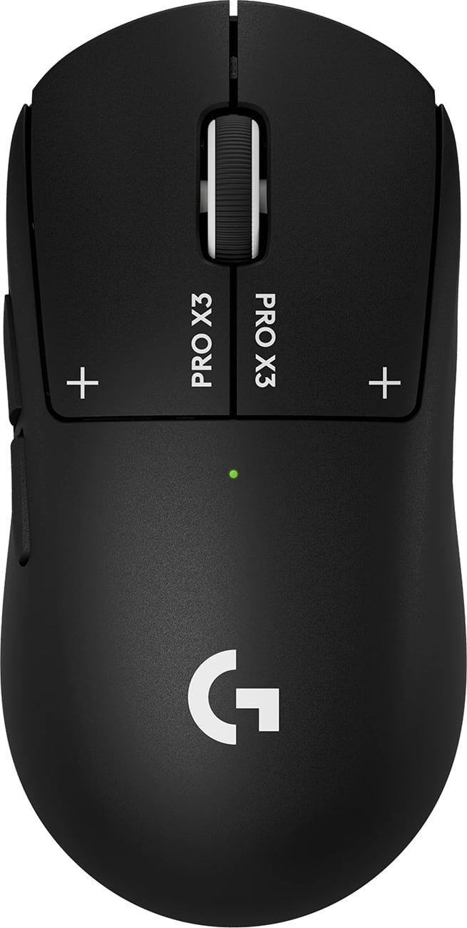 Logitech PRO X3 SUPERSTRIKE LIGHTSPEED Wireless Gaming Mouse in Midnight Black