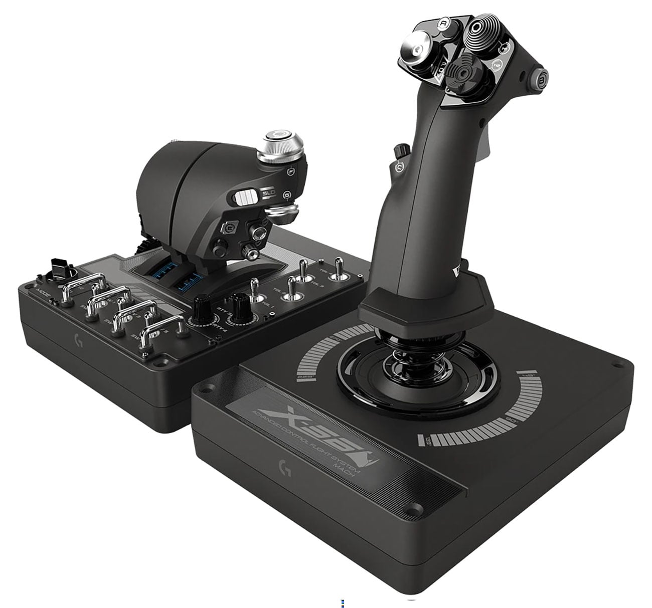 Logitech X56 HOTAS RGBスティックコントローラー Logitech X56 Throttle and Stick Controller - 945000058 | Abt