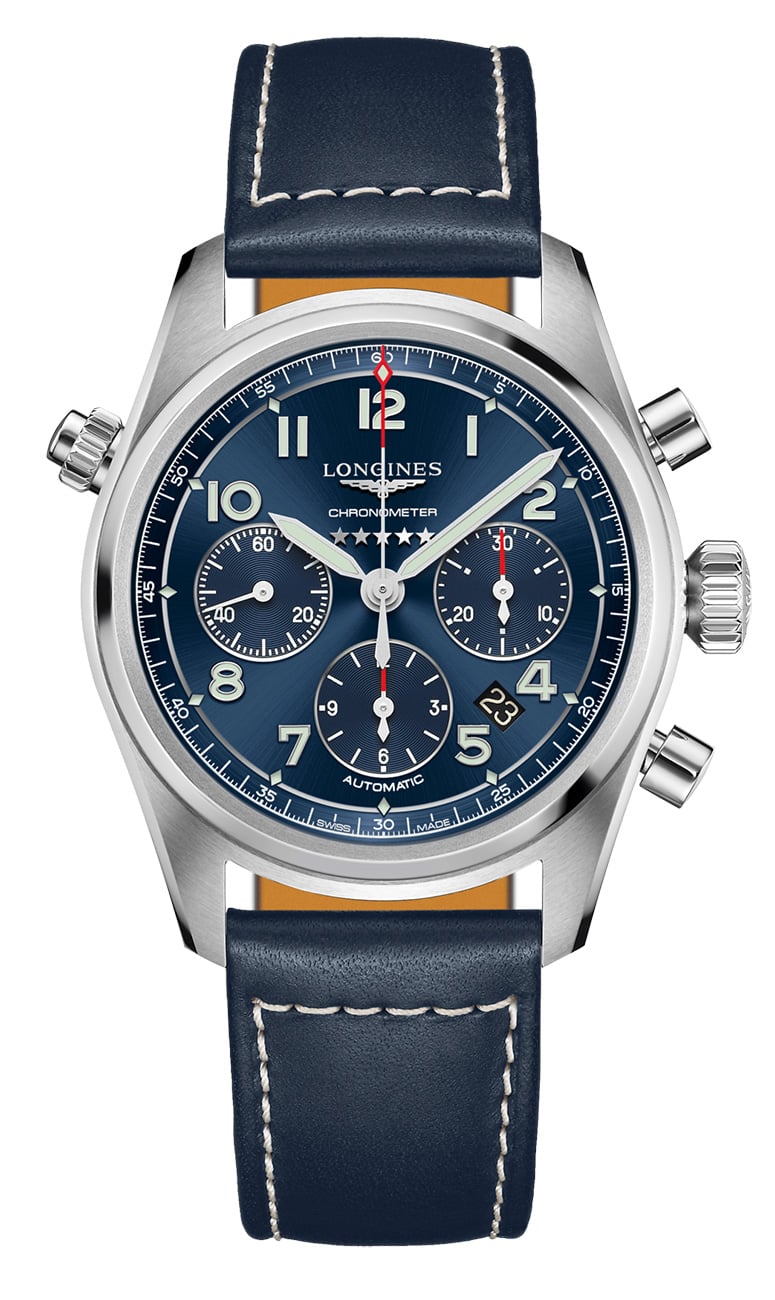 Longines Spirit Stainless Steel Case And Blue Dial Mens Watch 3700$
