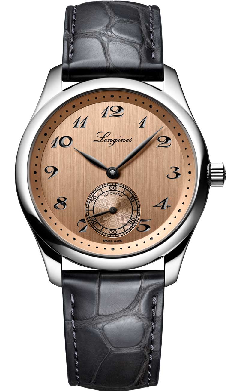 Longines Master Collection Automatic 38.5mm Salmon Dial Leather Strap Men's Watch L2.843.4.93.2 L2.843.4.93.2