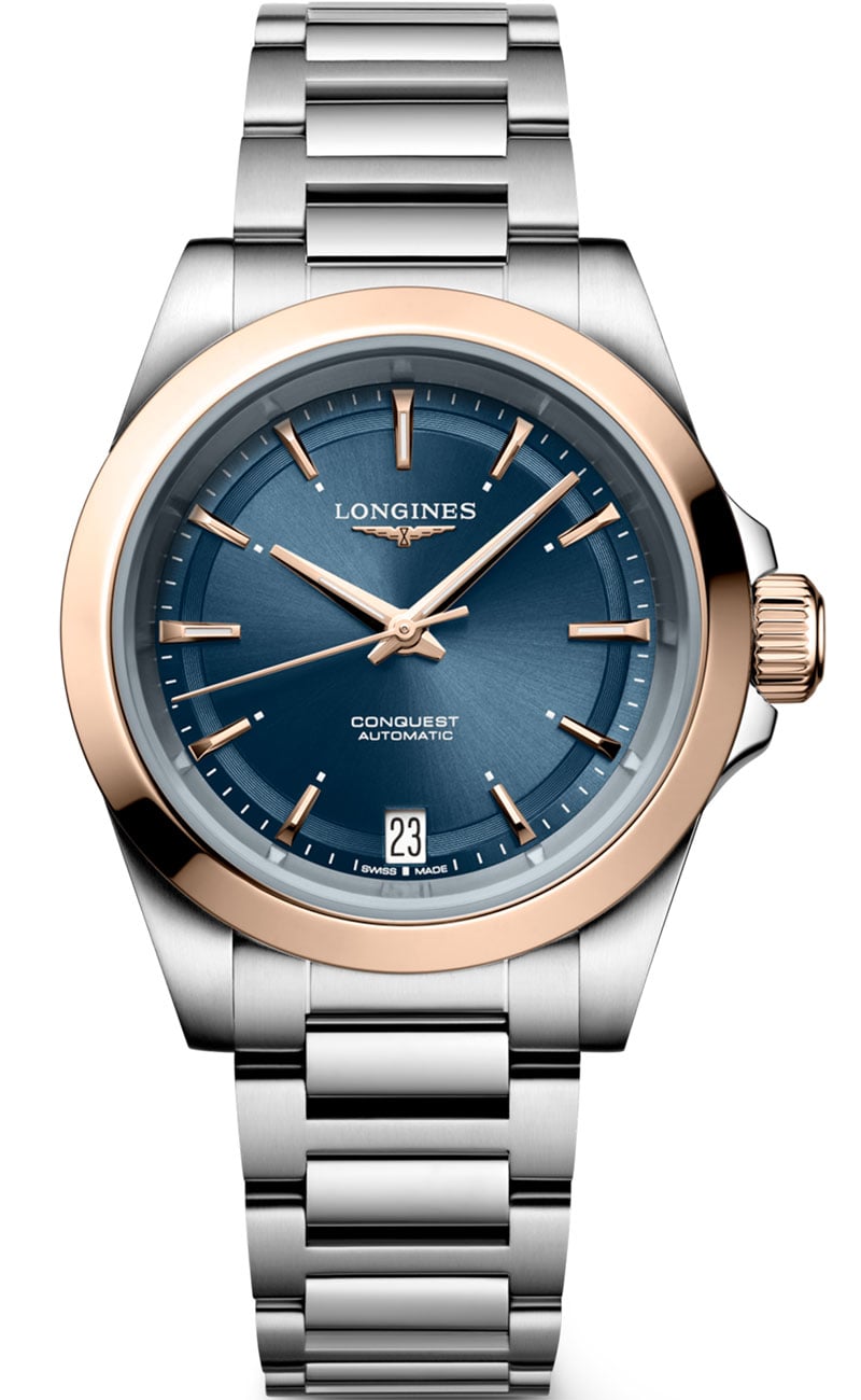 Longines Conquest Watch 34mm with Sunray Blue Dial