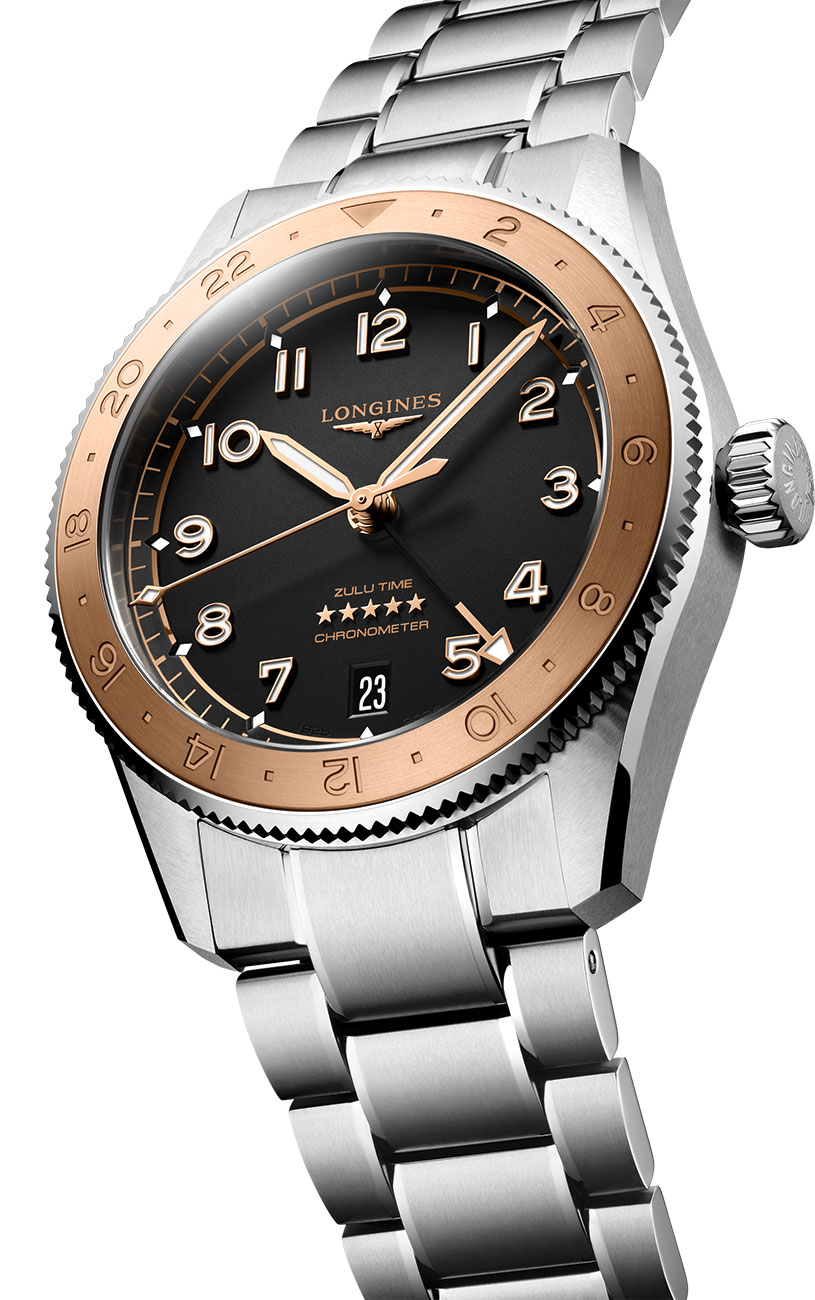 Longines Spirit Zulu Time 1925 Watch Set, Black Dial
