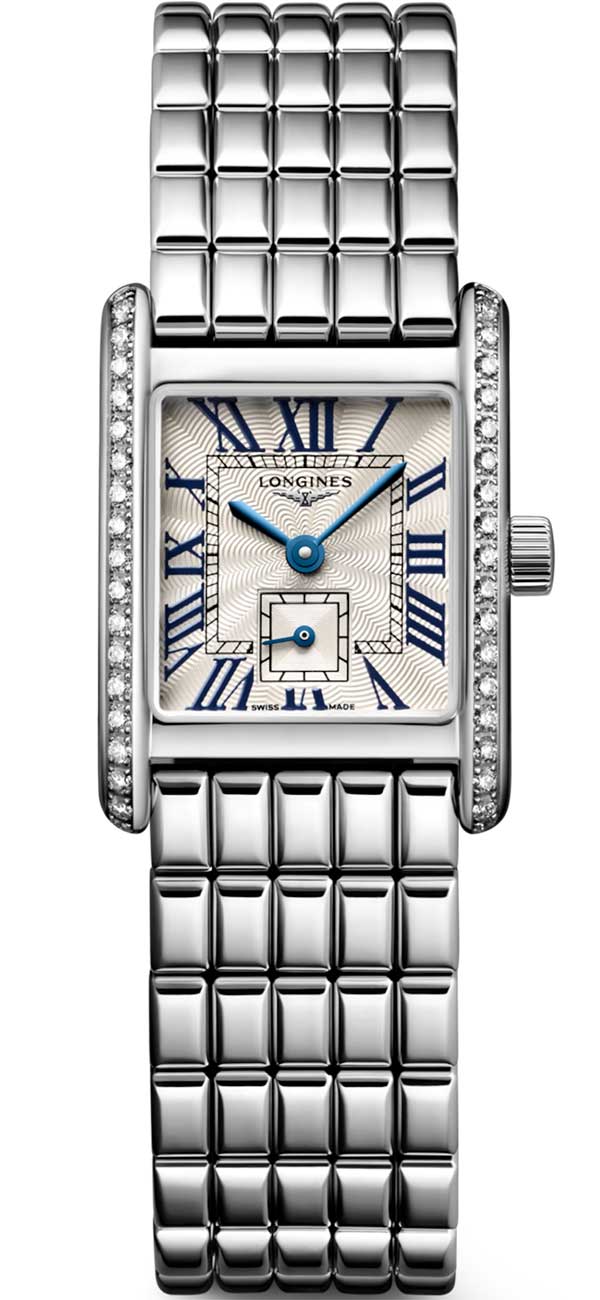 Longines Mini DolceVita Watch 29mm with Silver Dial and Stainless Steel Bracelet
