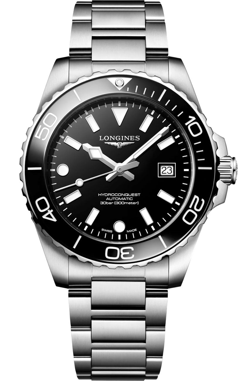 Longines HydroConquest Watch 42mm with Black Dial
