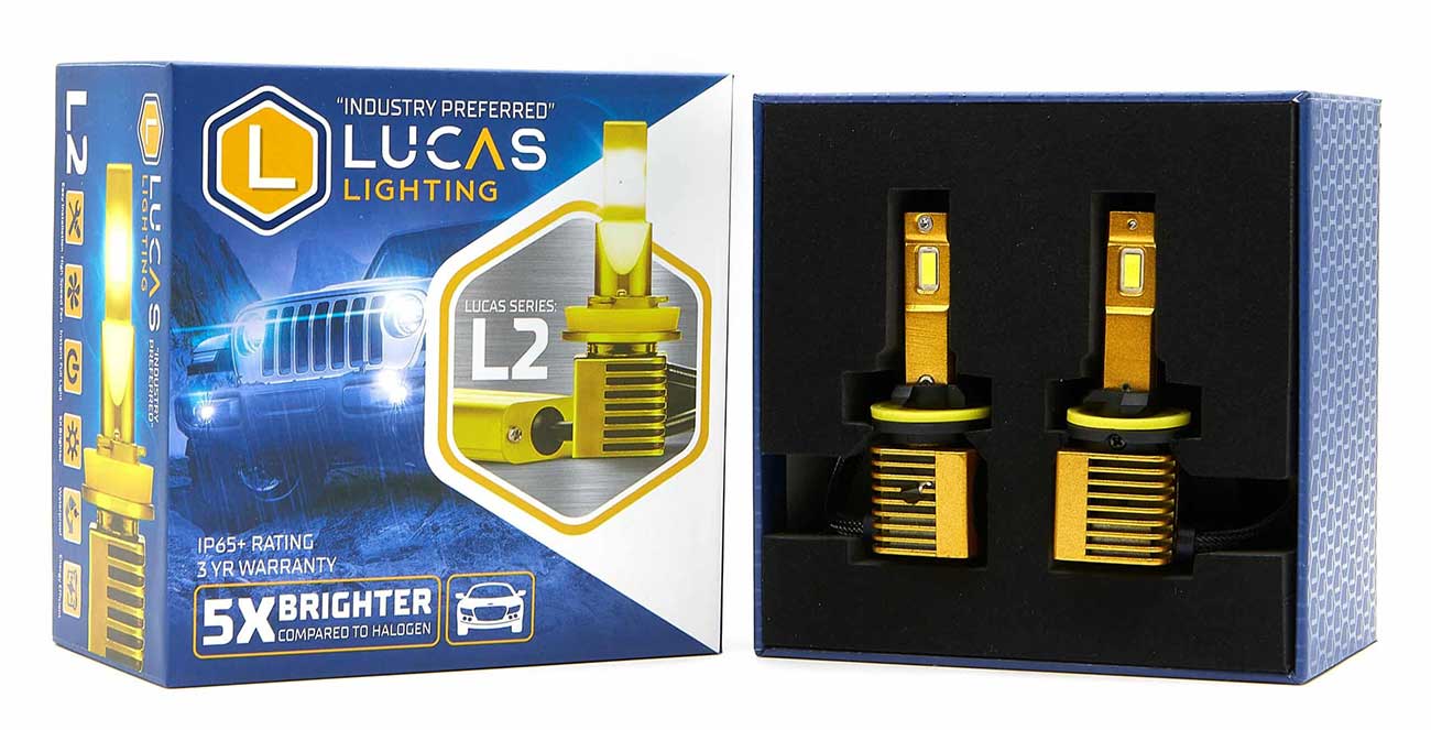 Lucas Lighting Replacement LED Headlight Bulbs L2PSX26W