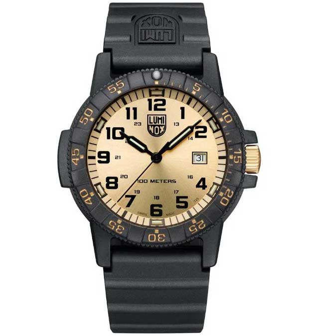 Luminox Watch Leatherback SEA Turtle Giant 44mm with Gold Dial 475$
