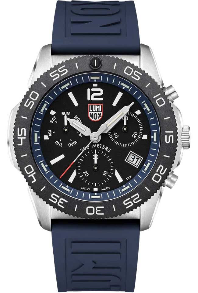 Luminox Orologio analogico al quarzo da uomo con cinturino in acciaio inox XS.3143.M, Nero, Moderno