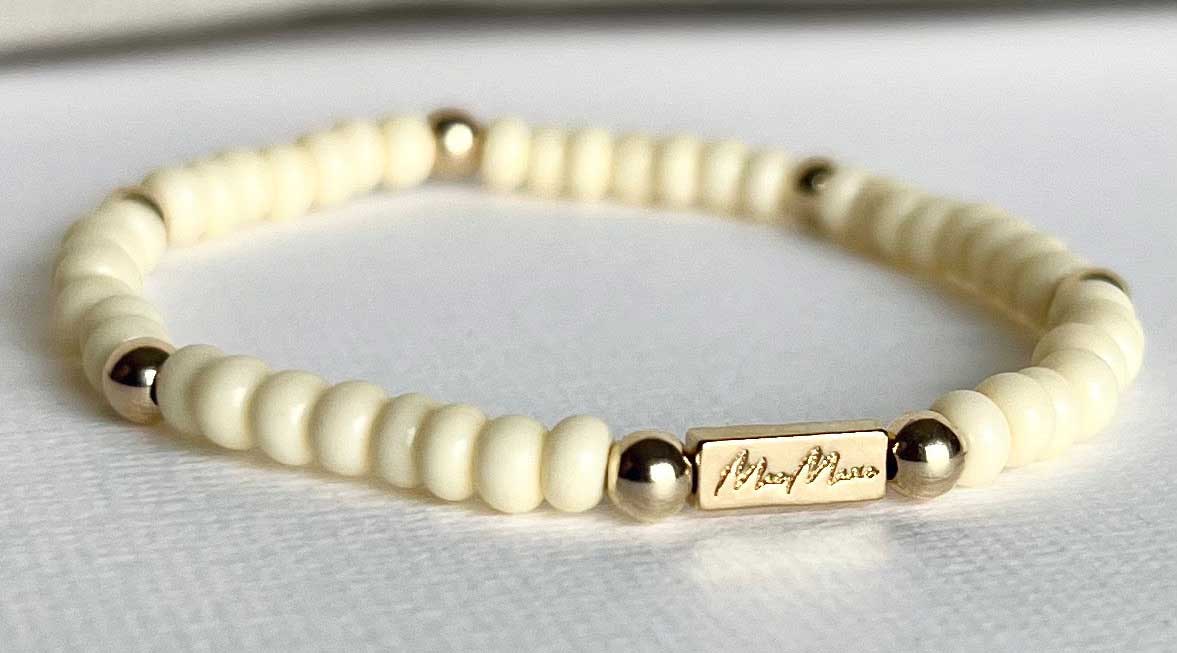 MaeMarie Wraps Butter 4mm Bracelet in Gold