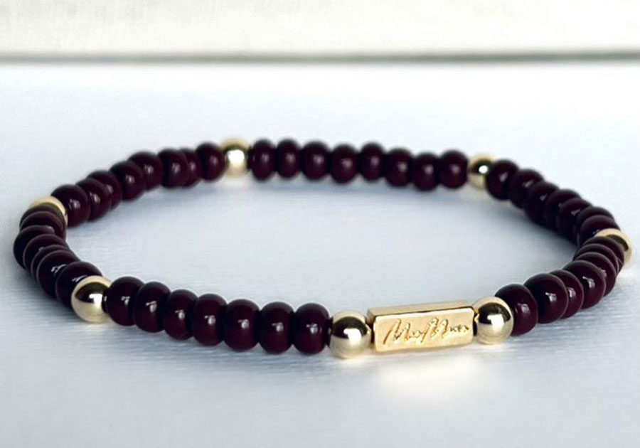 MaeMarie Wraps Bark 4mm Bracelet, Size 6