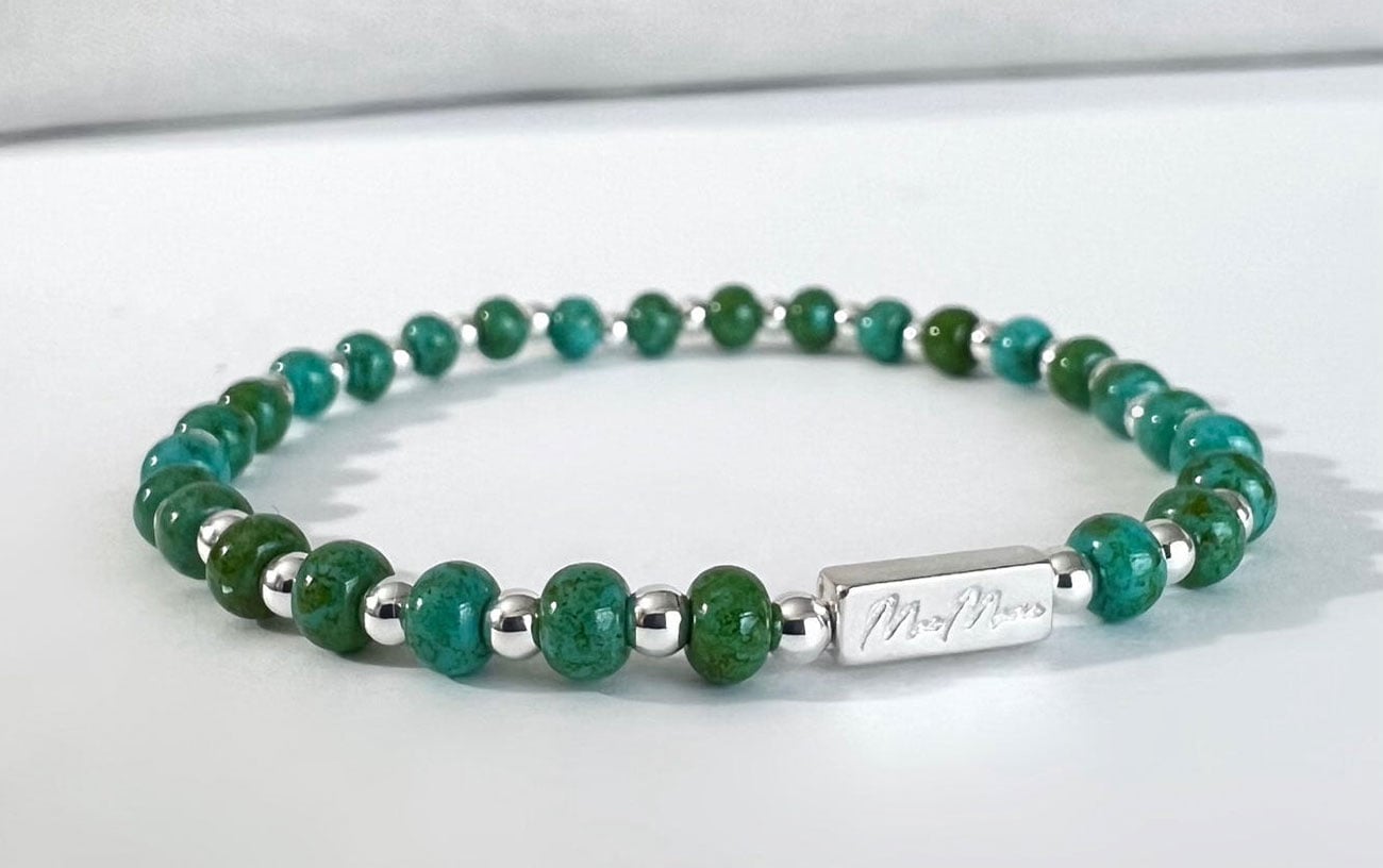 MaeMarie Wraps Turquoise Bubble Bracelet Size 625 in Silver 30$