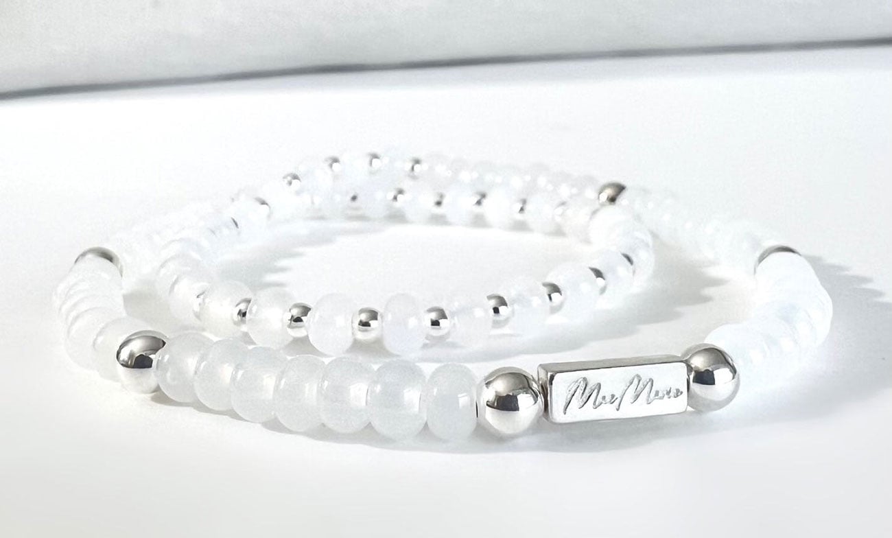 MaeMarie Wraps Cloud Double Bracelet Size 625 in Silver 34$