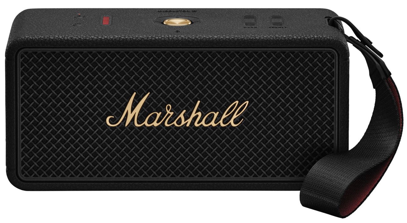 Marshall Middleton II Portable Bluetooth Speaker in Black and Brass