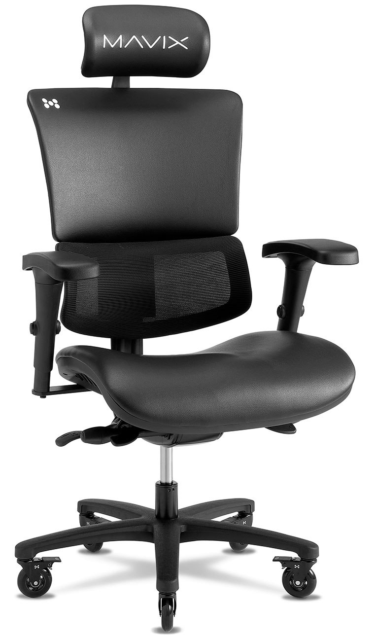 Mavix M9 Gaming Chair with Headrest in Black MVX661 Abt