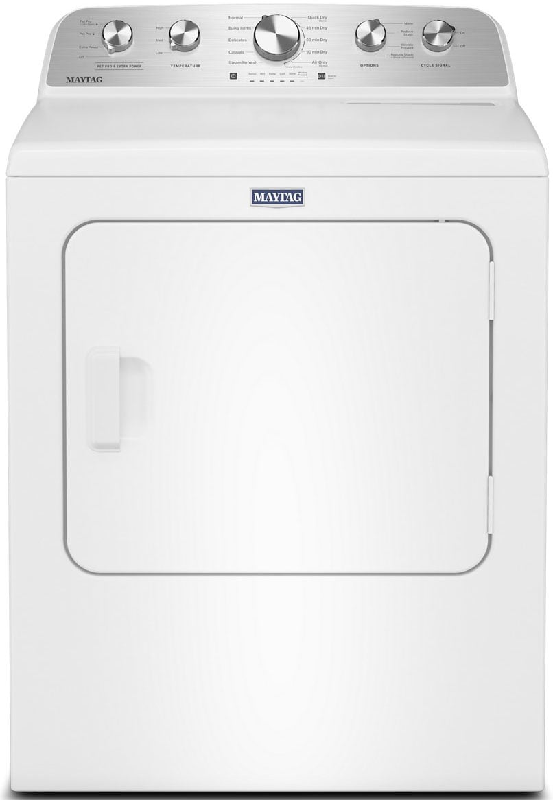 Maytag 7 Cu. Ft. Electric Dryer with Pet Pro Option in White