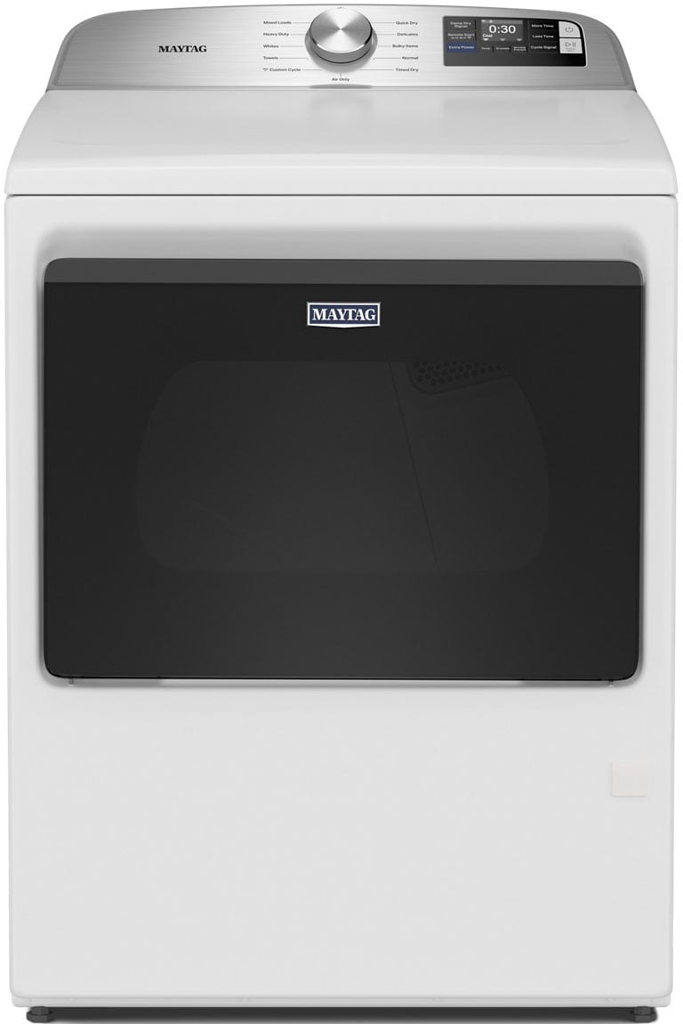 Maytag 7.4 Cu. Ft. Smart Gas Dryer with Extra Power in White