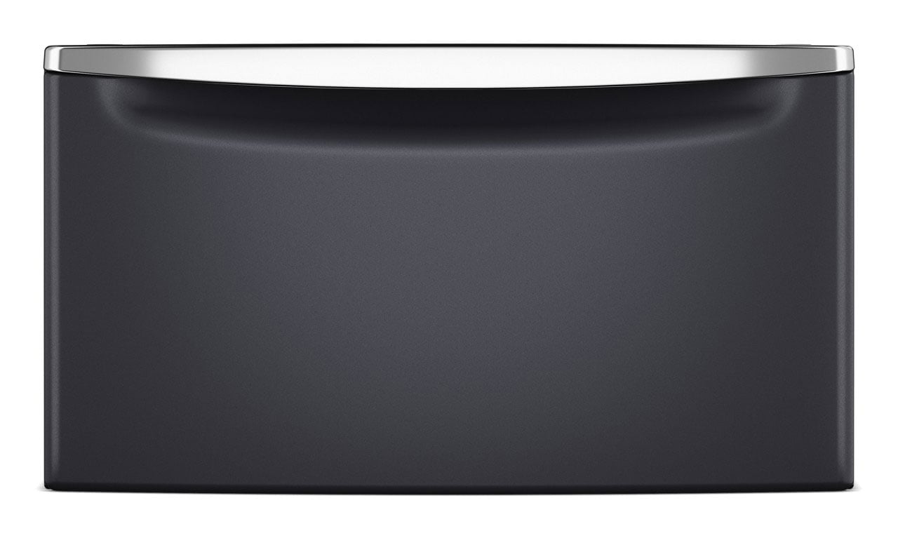 Maytag Pedestal For Front Load Washer and Dryer with Storage 15.5-Inch in Midnight Steel