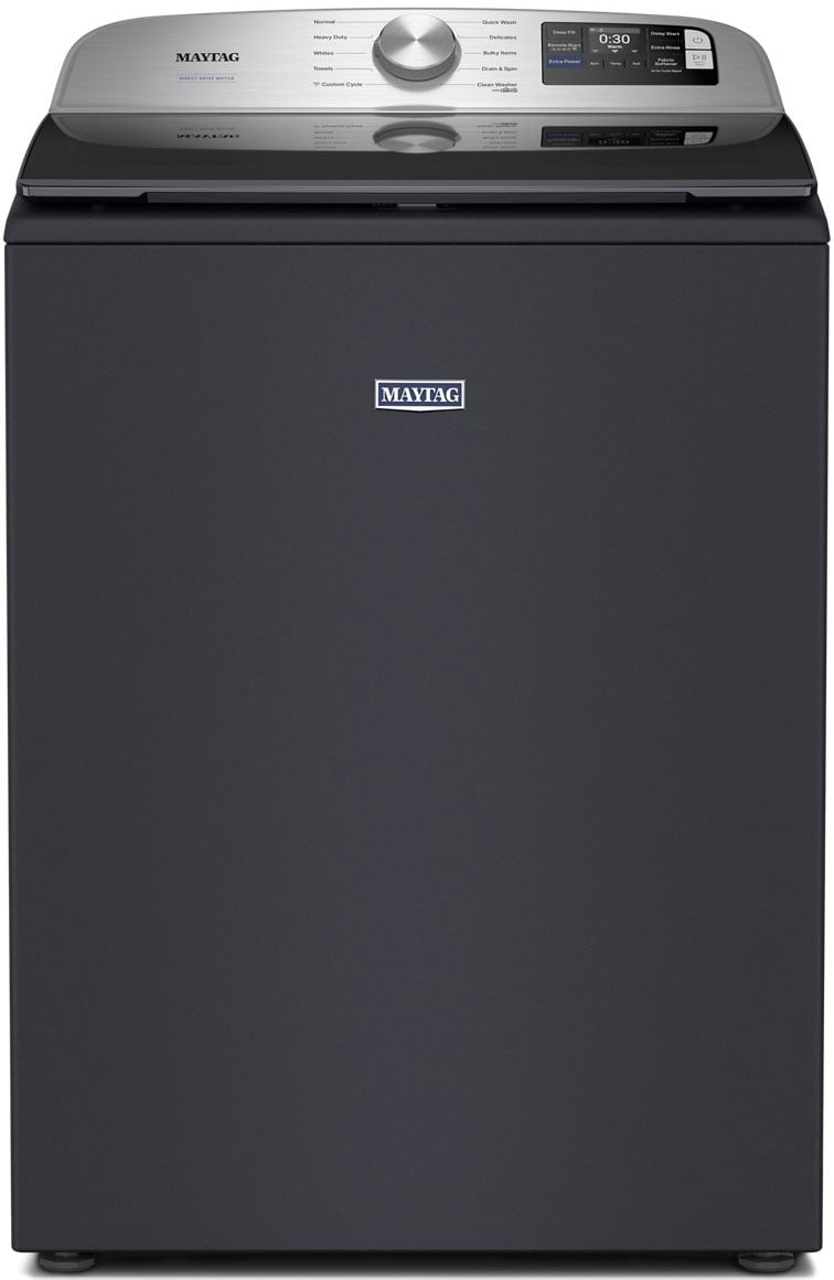 Maytag 5.2 Cu. Ft. Smart Top Load Washer with Extra Power in Midnight Steel