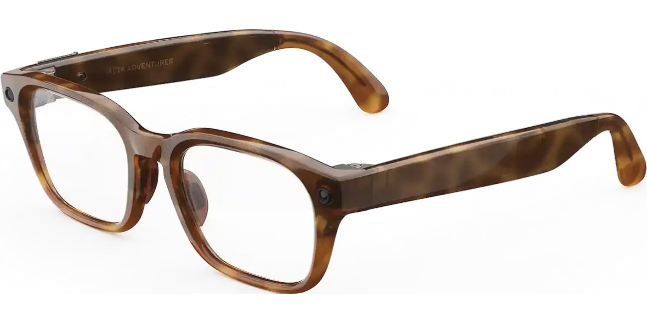 Meta Adventurer Sunglasses 49mm in Classic Tortoise with Clear Lenses