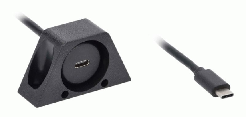 Metra 1-Foot Flush Mount USB 4.0 Type-C Extension Cable