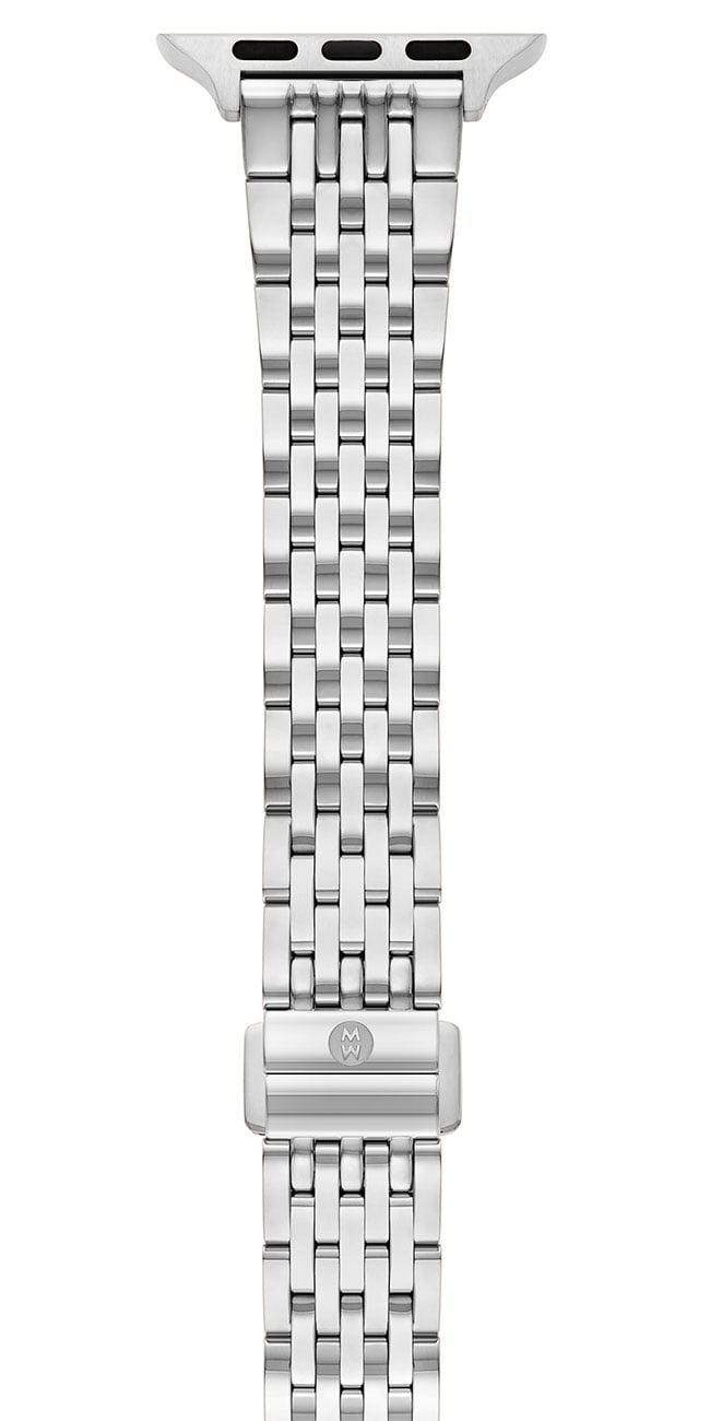 Michele Band for Apple Watch 38/40/41/42mm and 42/44/45/46/49mm in Stainless Steel