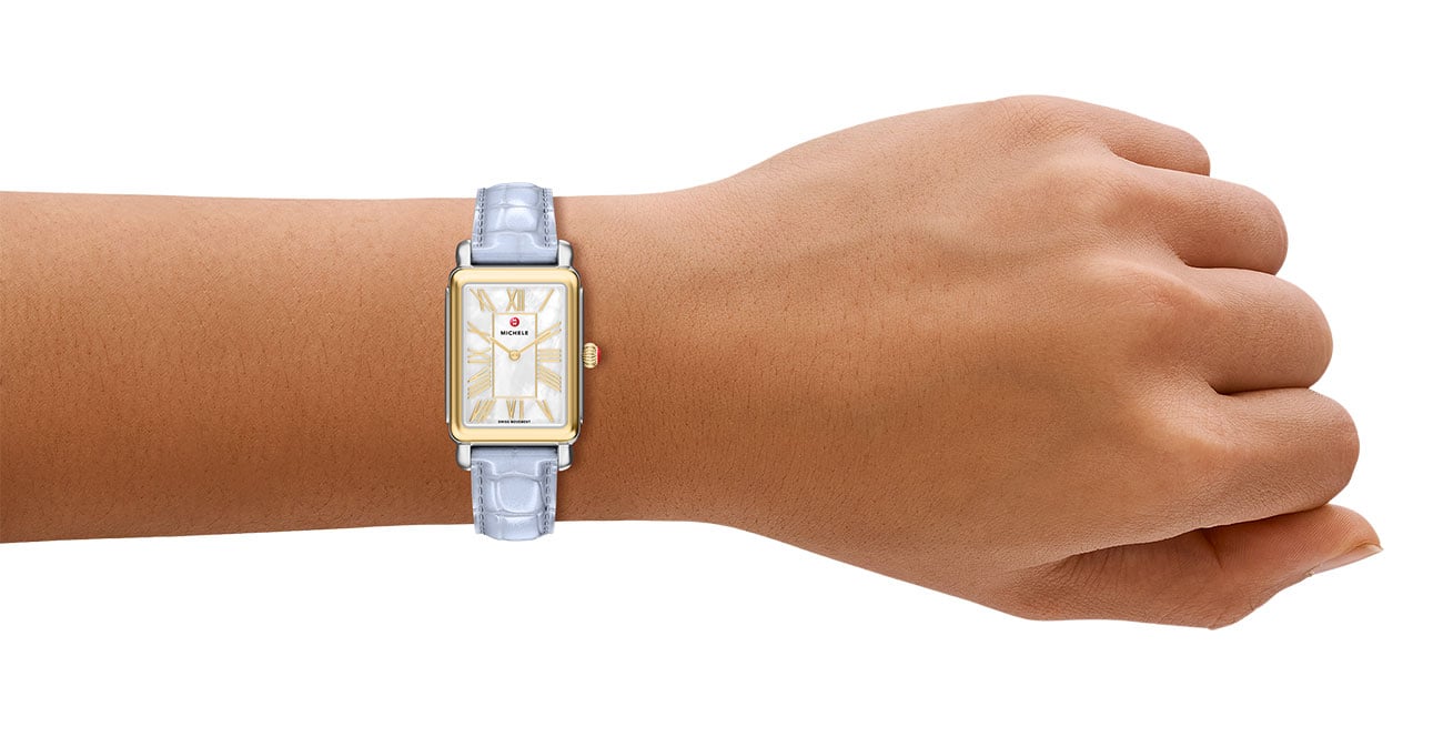 Michele Deco Park Two-Tone 29MM Watch With MOP Dial