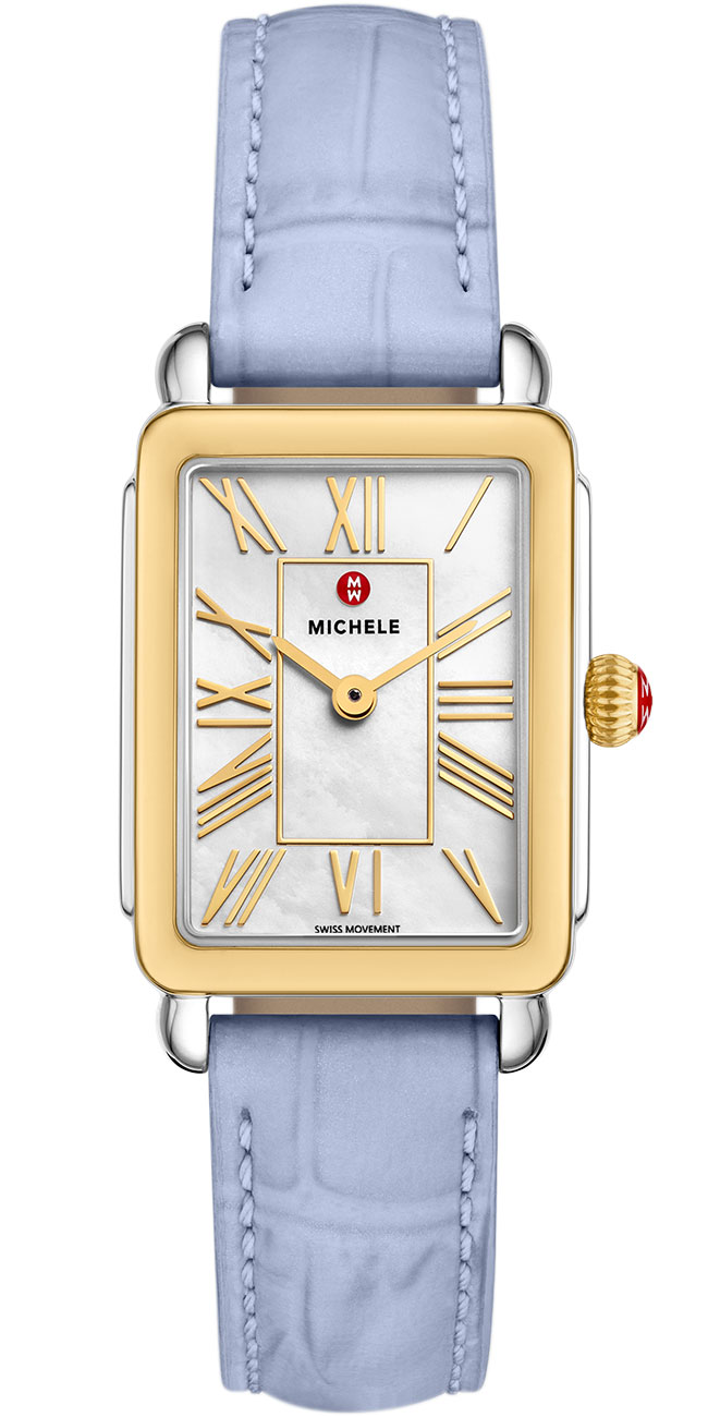 Michele Deco Park Two-Tone 29MM Watch With MOP Dial